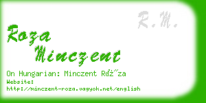 roza minczent business card